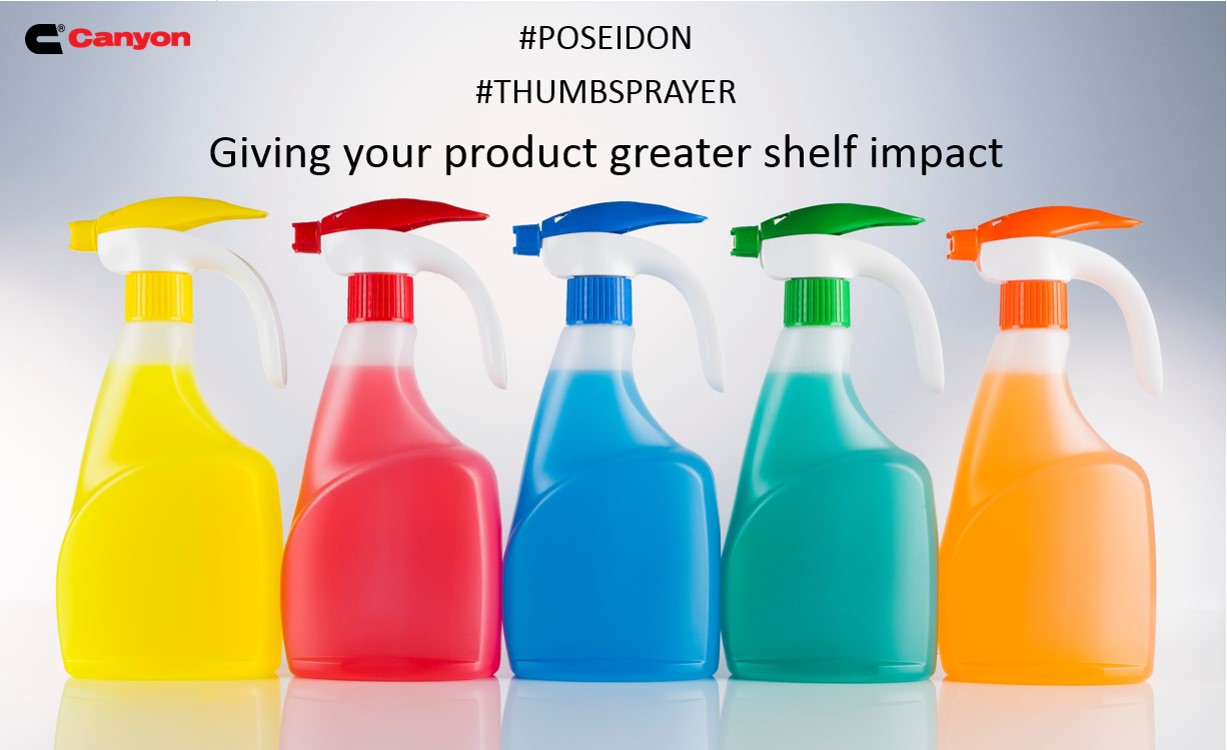 #POSEIDON #THUMBSPRAYER Giving your product greater shelf impact Canyon Poseidon Thumb Sprayer